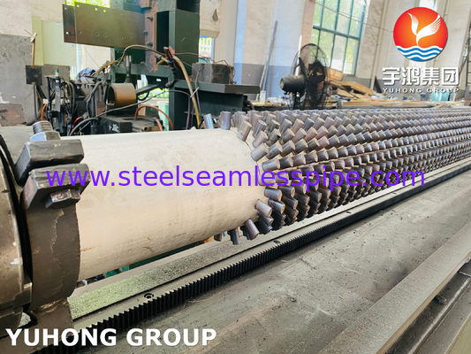 Astm A335 P91 Tubo in acciaio inossidabile con tubo a pinna di tipo stuffato per forno ad olio