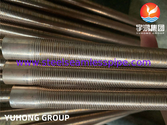ASTM B111 UNS C70600 O61, Copper Nickel 90/10, tubo integrale a pinna bassa per condensatori