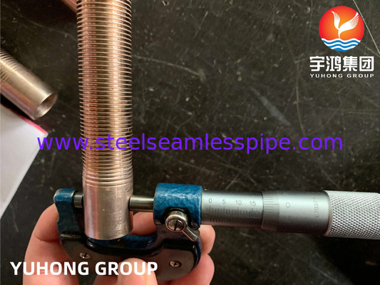 ASTM B111 UNS C70600 O61, Copper Nickel 90/10, tubo integrale a pinna bassa per condensatori