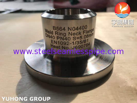 ASTM B564 UNS NO4000 Saldatura collo anello faccia flange EN1092-1 PN16 Per industria mineraria