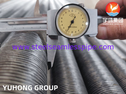 Tubo alettato personalizzato con materiale alettato in alluminio e molteplici tipi di alette per applicazioni di scambiatori di calore e condensatori