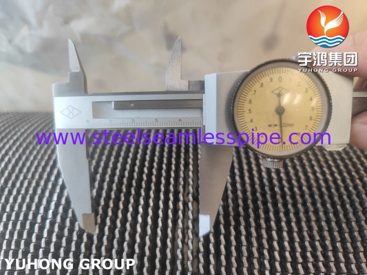 ASME SA312 TP347 HFW Tubo alettato scanalato per riscaldatore a fiamma, Resistenza all'ossidazione ad alta temperatura