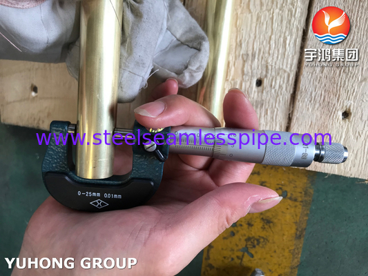 ASME SB111 C44300 Tubo in lega di rame O61 finito a freddo per tubi per scambiatori di calore