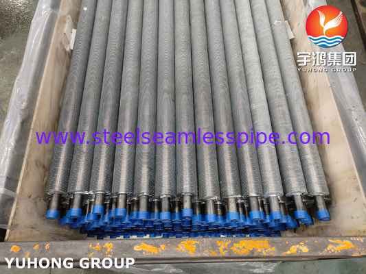 Tubo alettato estruso ASTM A179 Tubo in acciaio al carbonio ASTM B241 6063 Alette Ricotto per Economizzatore
