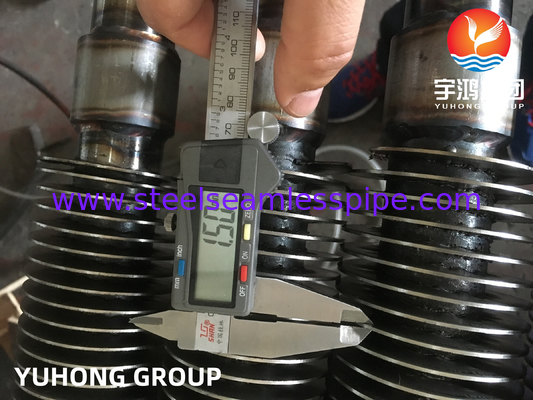 ASME SA213 T22 Tubo senza cuciture in acciaio legato 11CR HFW Tubo a pinna solida per pre riscaldamento