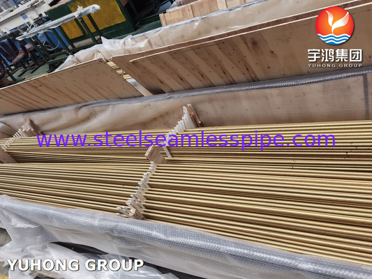 ASTM B111 UNS C68700 Tubo in ottone di alluminio senza cuciture per scambiatori di calore a curvatura U