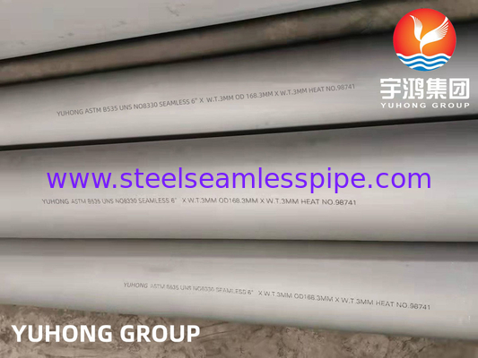 ASTM B535 NO8330 Tubo senza cuciture in acciaio legato resistente alle alte temperature