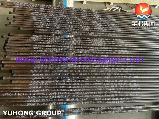 ASTM A335 P5 / X11CrMo5 Acciaio legato tubo senza cuciture tubo per caldaie ad alta pressione