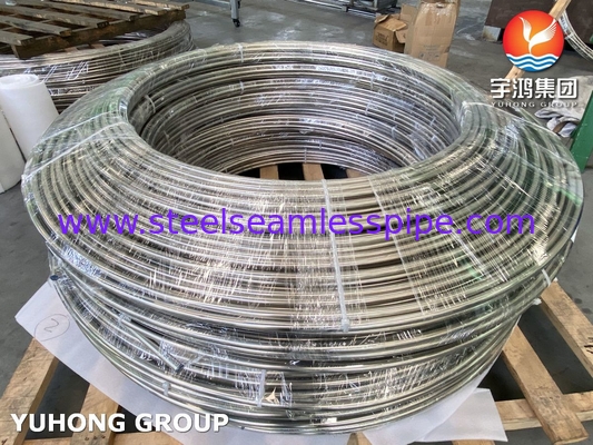 ASTM A269 TP316/316L Tubo di bobina per scambiatori di calore in acciaio inossidabile brillante ricoperto