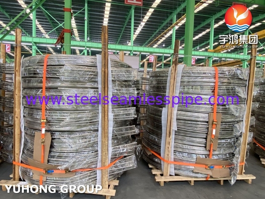 ASTM A269 TP316/316L Tubo di bobina per scambiatori di calore in acciaio inossidabile brillante ricoperto