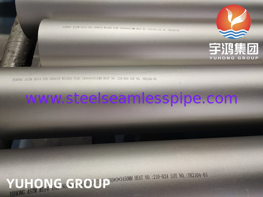 ASME SB514 Incoloy 800H Weld Tube acciaio in lega di nichel-ferro-cromo per uso corrosivo generale