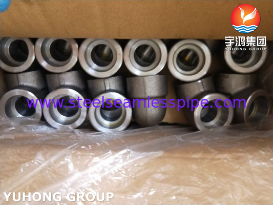 ASTM A105 Acciaio al carbonio Fittings Socket Weld 90Deg LR Elbows 3000LBS ASME B16.11
