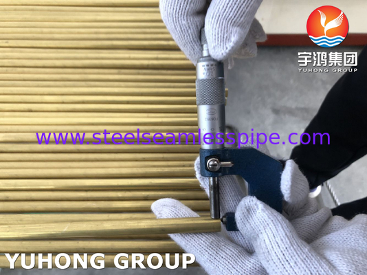 EN12449 CuZn20Al2As C68700 condensatore di tubi senza saldatura in ottone per centrali elettriche