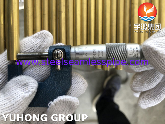 EN12449 CuZn20Al2As C68700 condensatore di tubi senza saldatura in ottone per centrali elettriche