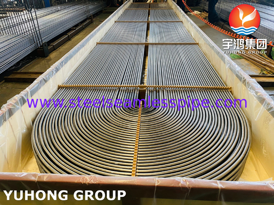 ASME SA213 TP316Ti Tubo in acciaio inossidabile U Bend 1.65mm Spessore min.