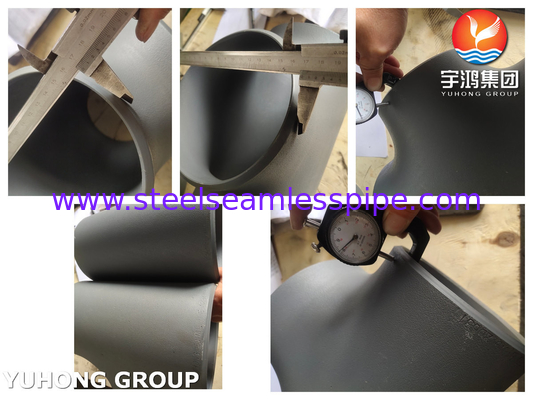 ASME B16.9 ASTM A234 WPB Fittings per tubi in acciaio al carbonio Fittings rivestiti di nero