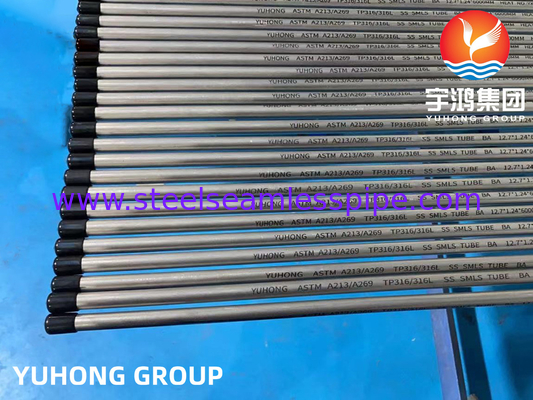 ASTM A213 TP316L Tubo di apparecchiatura per tubi ricoperti di acciaio inossidabile