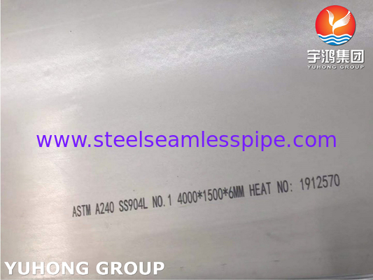 ASTM A240 Piastra in acciaio inossidabile 904L con elevata resistenza alla corrosione da stress