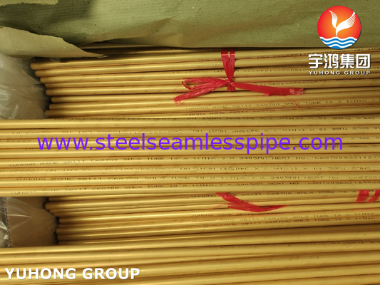Tubo senza saldatura d'ottone di alluminio di ASTM B111 C68700 resistente alla corrosione