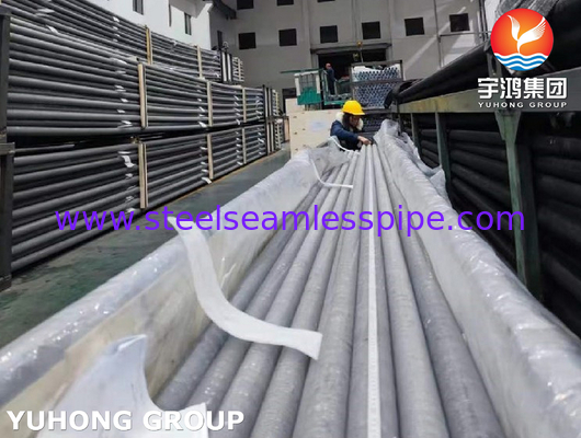 Tubo a pinne per scambiatori di calore, tipo estruso, ASTM A213 TP304 con alluminio 6063