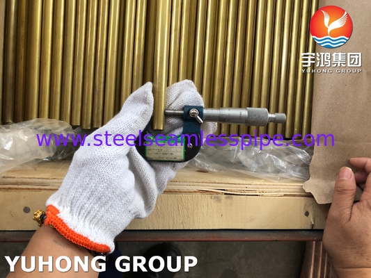 ASTM B111 UNS C68700 Tubo in ottone all'alluminio CuZn20Al2 per l'industria petrolifera e del gas