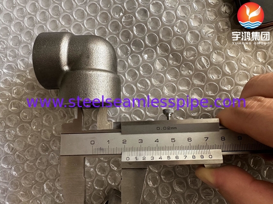 A182 F53 F92 1/2" #3000 90° Socket Elbow welded ASME B16.11 per centrali elettriche