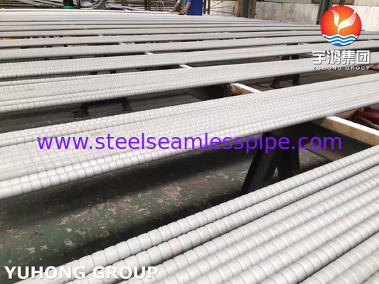 GOST9941 12X18H10T TP321 Tubo a pinna ondulato in acciaio inossidabile per raffreddatore d'aria