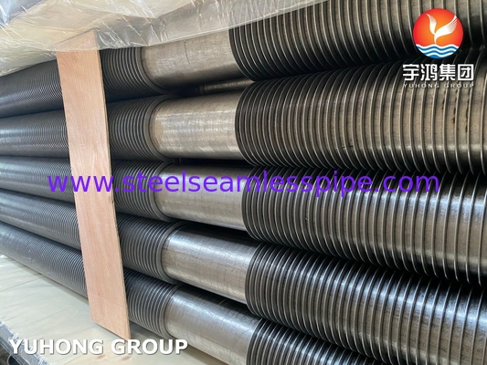 Tubo a pinne ASTM A312 TP347H SS Strip Solid Fin Tube For Economizer