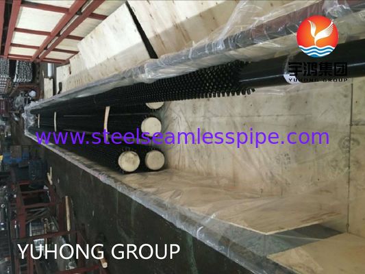 Tubo alettato ASTM A335 P9 con alette a forma ovale sabbiata per saldatura ad alta frequenza