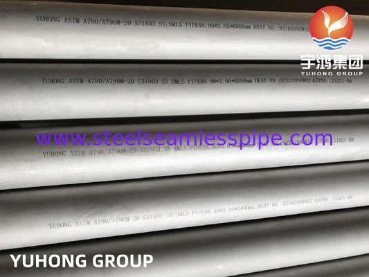 ASTM A790 S31803 F51 Tubi senza saldatura in acciaio inossidabile duplex per apparecchiature petrolchimiche