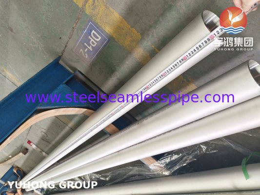 Il tubo senza cuciture dell'acciaio inossidabile, ASTM A312 TP316Ti, B16.10 &amp; B16.19, 6M, PE/SONO, SUPERFICIE FINITA A CALDO