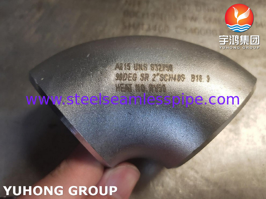ASTM A815 WP-S UNS S32750 90° / 45° SR Fittings BW in acciaio doppio gomito