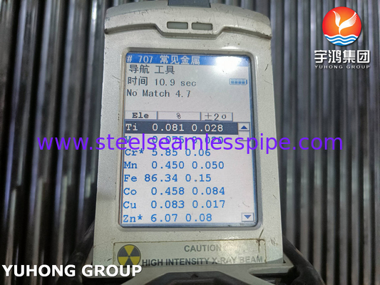 ASTM A213/ASME SA213 GR.T5 Tubo senza cuciture in acciaio legato per scambiatori di calore e caldaie