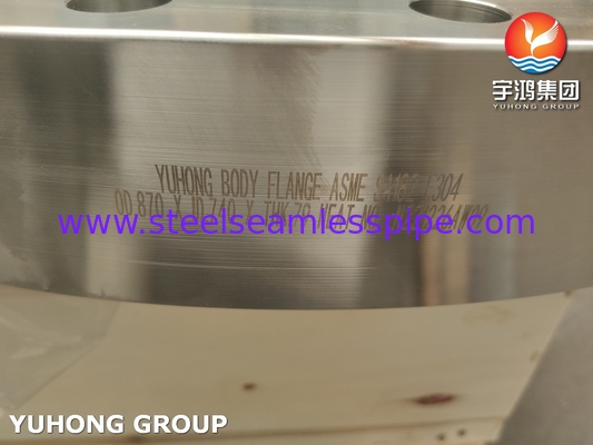 B16.5 ASTM A182 / ASME SA182 F304 Flange di corpo in acciaio inossidabile