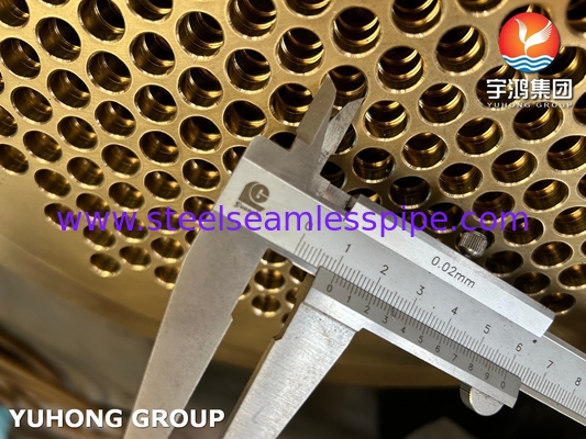 ASTM B171 / B171M UNS C46400 Foglio di tubo in ottone per scambiatori di calore