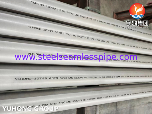 ASTM A790 Gr 2205 / UNS S32205 Tubo in acciaio inossidabile duplex senza cuciture