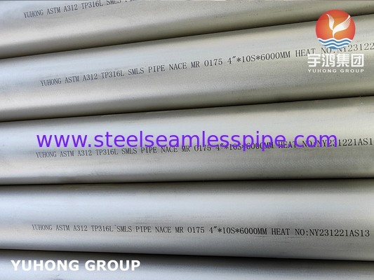 ASTM A312 TP321 / S32100 TUBE senza soluzione di continuità NACE MR0175 / ISO 15156 APPROVATO
