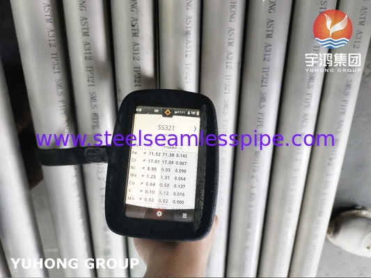 ASTM A312 TP321 / S32100 TUBE senza soluzione di continuità NACE MR0175 / ISO 15156 APPROVATO