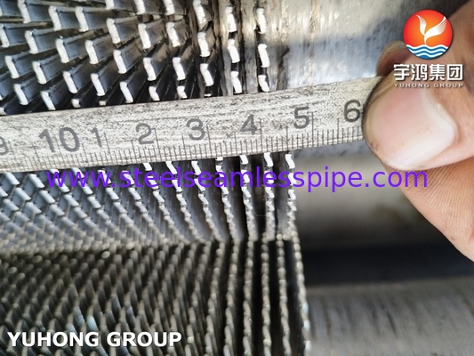ASTM A312 TP304H Acciaio inossidabile HFW tubo serrato a pinne tubo a pinne a spirale
