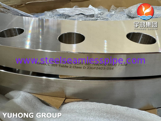 ASTM A240 F904L AWWA C207 Tabella 2 Flange ad anello in acciaio di classe D per impianti idrici
