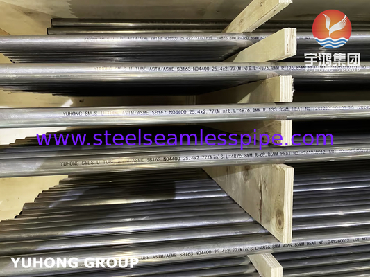Tubo a piega in lega di nichel U ASME SB163 Monel 400 UNS N04400 Tubo senza cuciture