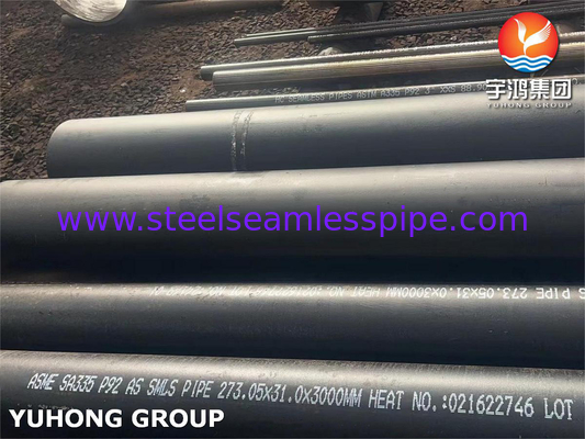ASTM A335 / ASME SA335 P92 Tubo senza saldatura in acciaio legato Tubo per caldaie ad alta pressione