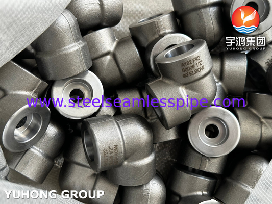 ASTM A182 F92 Acciaio legato 90° gomito 6000# Fittings per tubi forgiati ad alta pressione