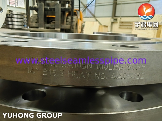 ASTM A105 / A105N Acciaio al carbonio scivolare sulla flangia ASME B16.5 Flangia SORF forgiata