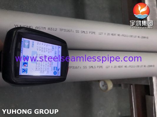ASTM A312 316Ti tubo in acciaio inossidabile a parete spessa resistenza alla corrosione