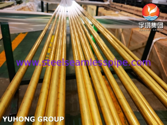 ASTM B111 UNS C68700 Tubo in ottone di alluminio CuZn20Al2 Tubo per scambiatori di calore