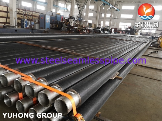 ASTM A312 TP316L Tubo in acciaio inossidabile tipo Hfw con pinne solide per l'economizzatore