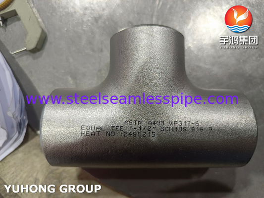 Fittings in acciaio inossidabile ASTM A403 WP317-S per elevata resistenza alla corrosione e alle temperature