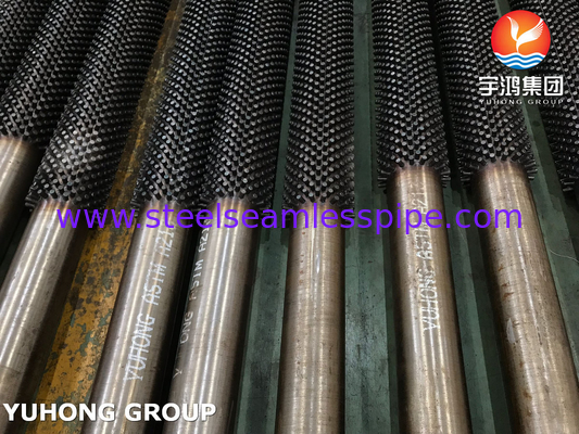 ASTM A213 T9 ALLOY STEEL STUDED FIN PIPE, 13CR STUD per forno