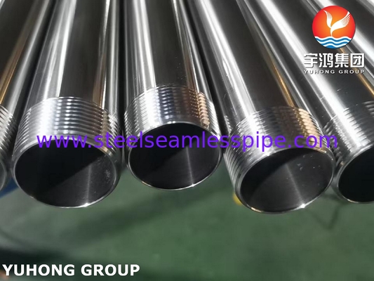 Tubo sanitario ASTM A270 TP304 Tubo senza cuciture in acciaio inossidabile con fine filo NPT
